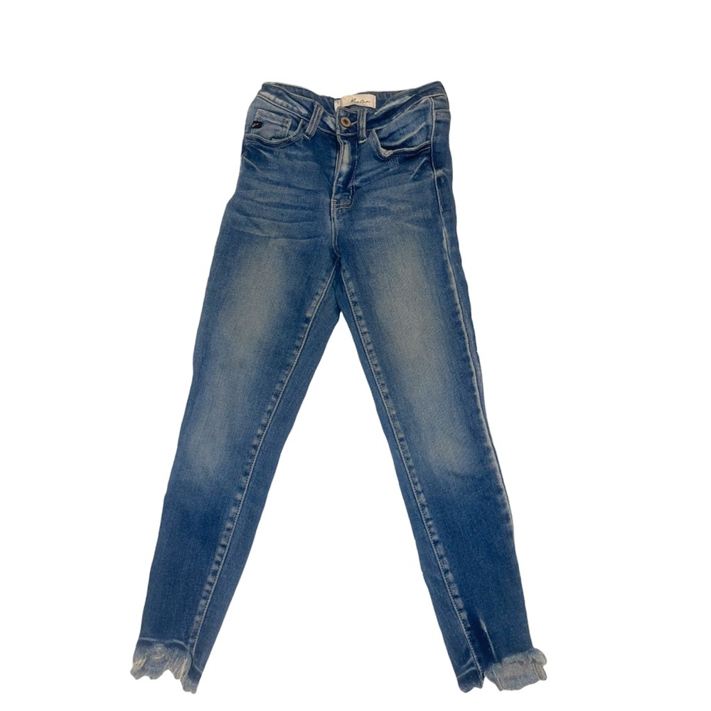 KanCan Women's Skinny Jeans - Medium Blue Washed Denim